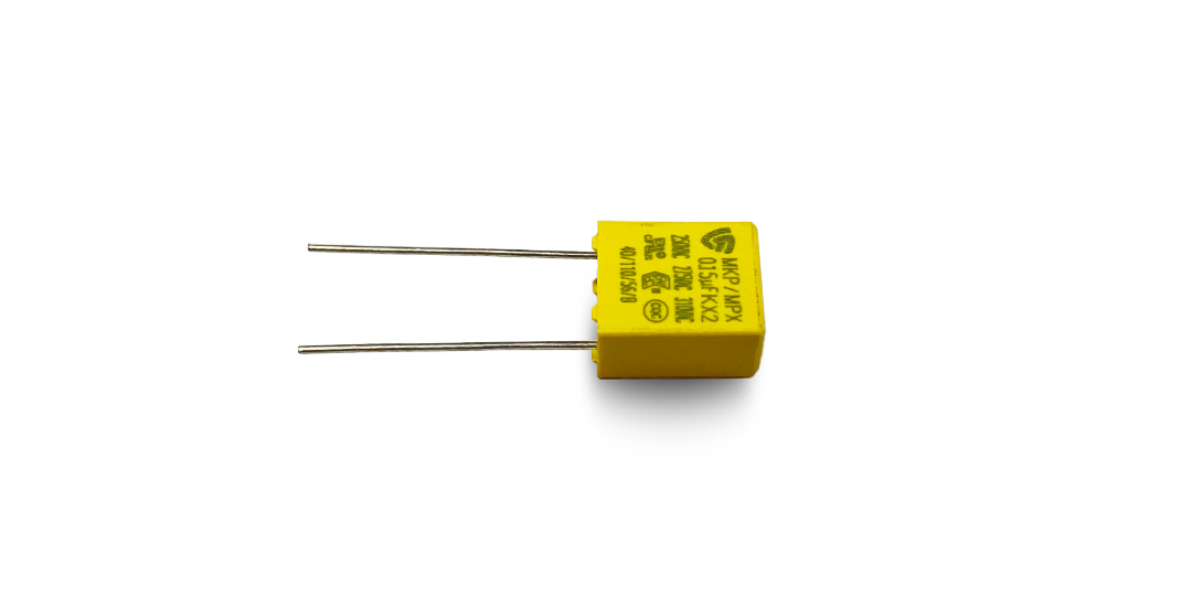 Individual product images of capacitors